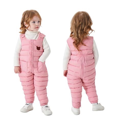 APEXFWDT Toddler Kids Boys Girls Snow Pants Baby Infant Snowsuit ...
