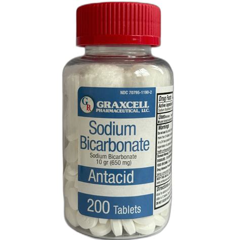 SODIUM BICARBONATE 650 MG TABLETS 200 CT – Graxcell