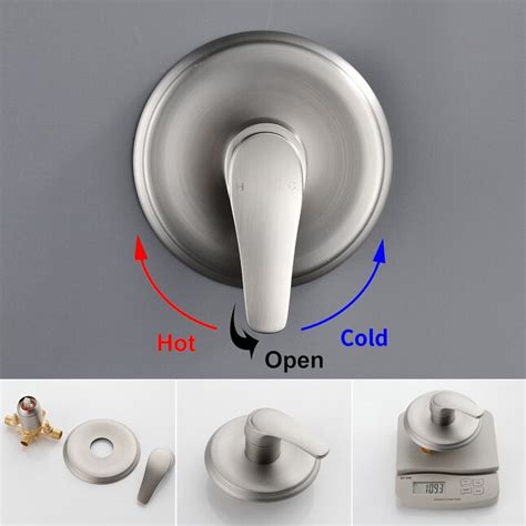 WELLFOR Brushed Nickel 1-handle Multi-function Round Bathtub and Shower ...