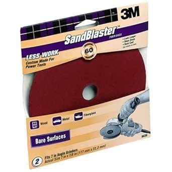 3M COMPANY 9636 2PK 7" 60G Fiber Disc, : Amazon.in: Industrial & Scientific