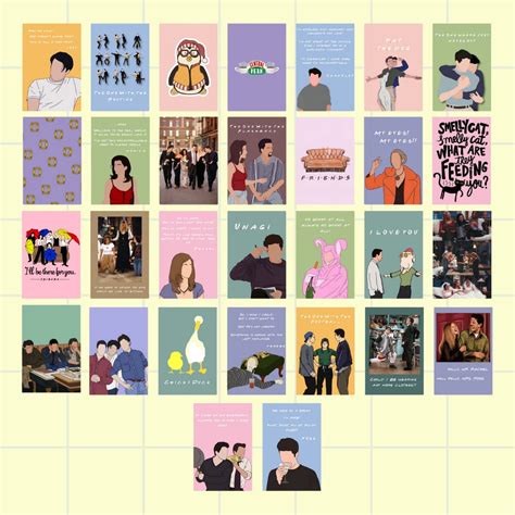 Friends Poster Collection - Set of 30 4x6 TV Prints – UNQUOTE
