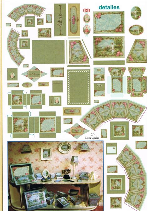 1:12 Scale Dollhouse Furniture Templates