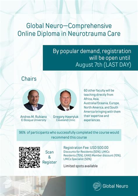 Global Neuro Foundation on LinkedIn: 📣 Because you asked for it: Registration will be open until ...