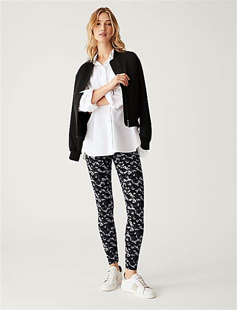 Buy Printed High Waisted Leggings at Marks & Spencer