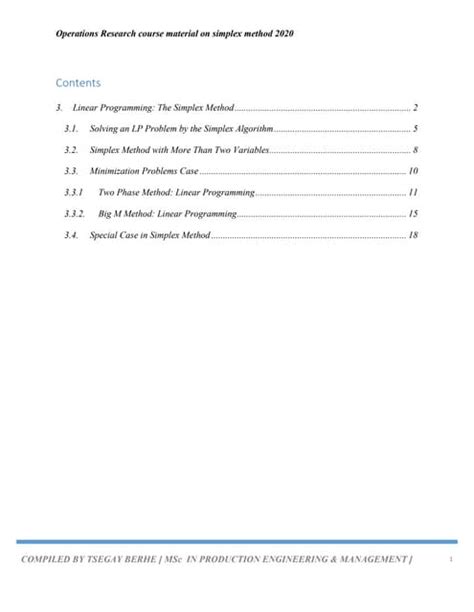 Image result for Simplex Method Minimization Problem