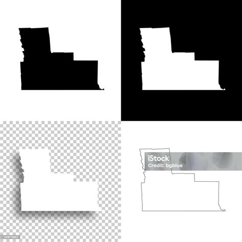 Broome County New York Maps For Design Blank White And Black ...