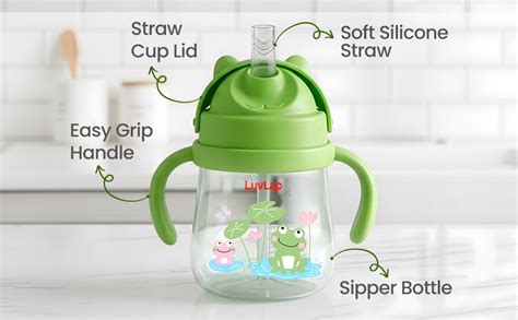 Buy LuvLap Joy Anti Spill Sipper for Kids with Twin Easy-Grip Handles ...