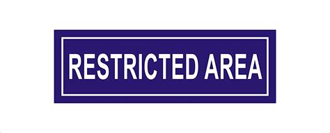 Restricted Area-Sign Board, 3Mm Thickness,Acralic Sheet Material with ...