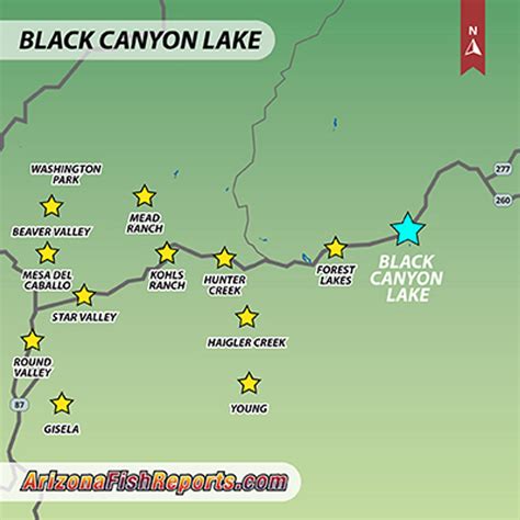 Black Canyon Lake - Heber, AZ - Fish Reports & Map