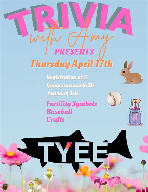 Trivia with Amy at TYEE LANDING, Tyee Landing, Oakland, 17 April 2025 ...