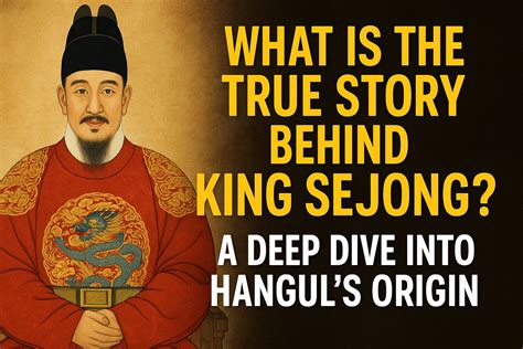 What is the True Story Behind King Sejong? A Deep Dive into Hangul's Origin