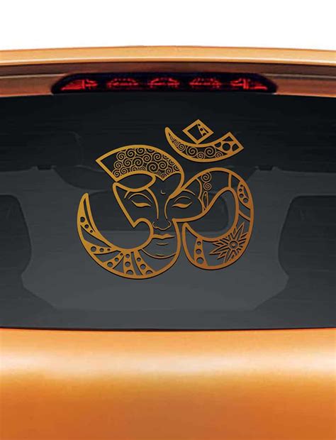 Om Buddha Car Rear Glass Sticker – WallDesign