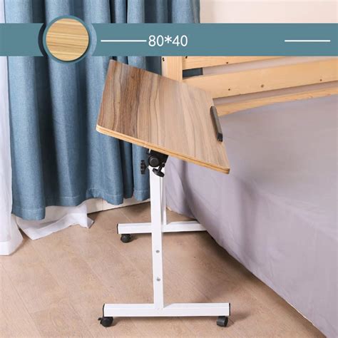 Buy JiaQi Movable Overbed Tableadjustable Height Laptop Table With ...