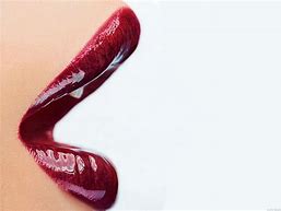 Image result for Red Glossy Lipstick Mouth Open