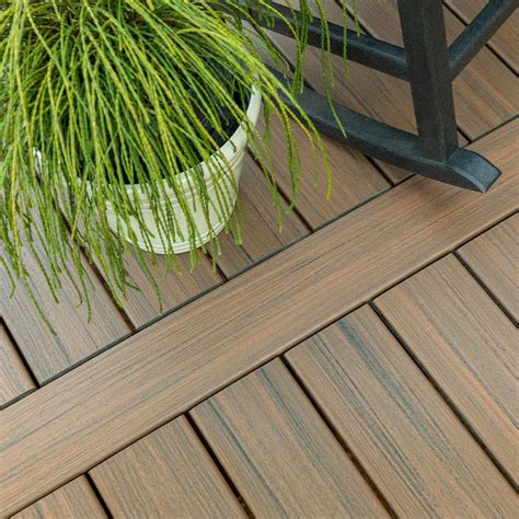 Trex Enhance Naturals 1-in x 6-in x 16-ft Toasted Sand Composite Deck ...