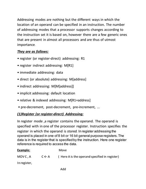 Image result for Different Types of Addressing Modes