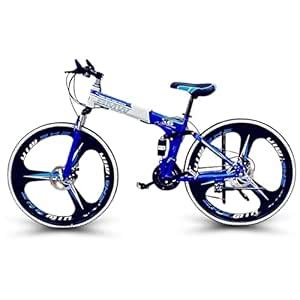 DRIXON BMV X6 Foldable Cruiser Bicycle | 26-Inch White Bike with 21 ...