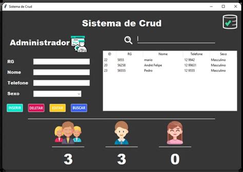 Crud Python MySQL 的图像结果