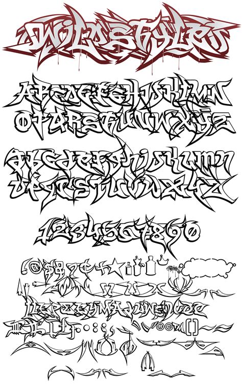 Graffiti Fonts - WildStyle | Graffiti font, Graffiti lettering alphabet ...