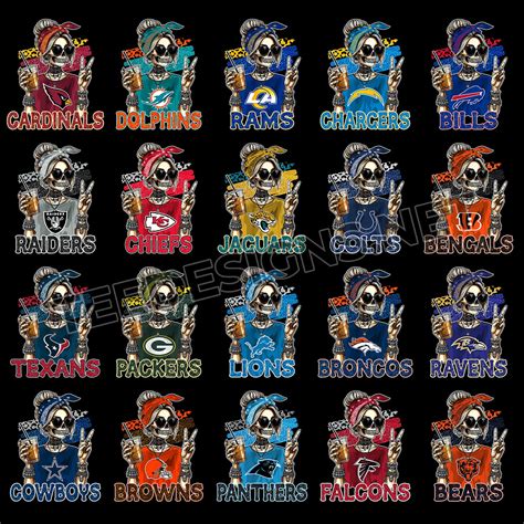 32 Skeleton Coffee Girl NFL Designs PNG – Tee Designs