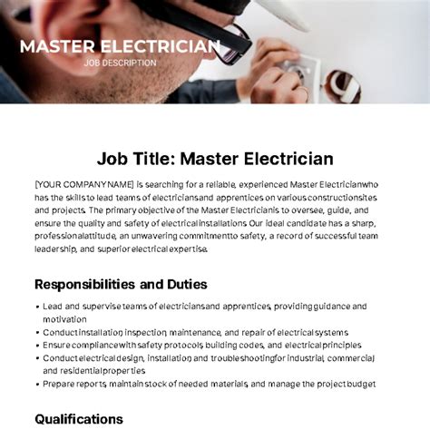 Electrical Designer Job Description