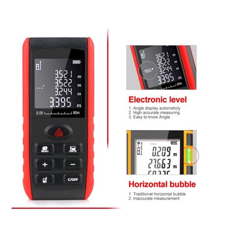 E80 Laser Rangefinder Laser Distance Meter Measuring Device Digital Ha ...