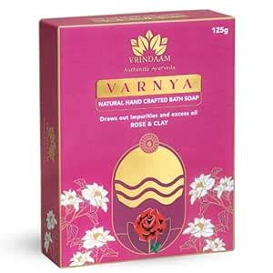 Buy Vrindaam Varnya Premium Ayurvedic Rose & Clay Soap | Perfect For ...