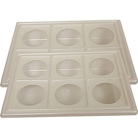 Kuber Industries Plastic Glass Holder Tray, 2-Pieces, White : Amazon.in ...