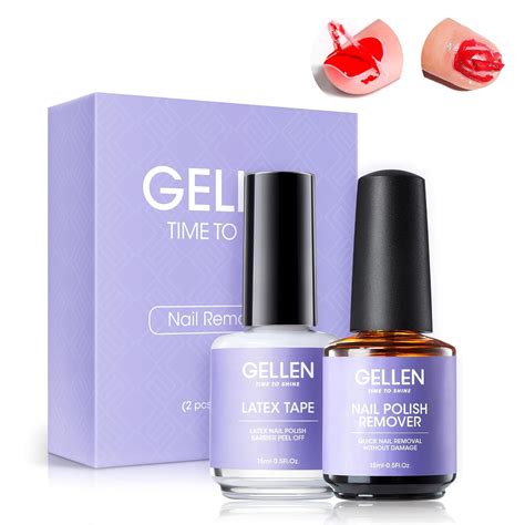 Amazon.com : Gellen Gel Nail Polish Remover Kit - Gel Polish Remover ...