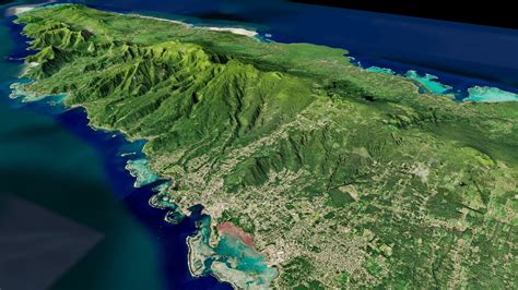 Upolu island samoa full 3d model terrain 3D model | CGTrader