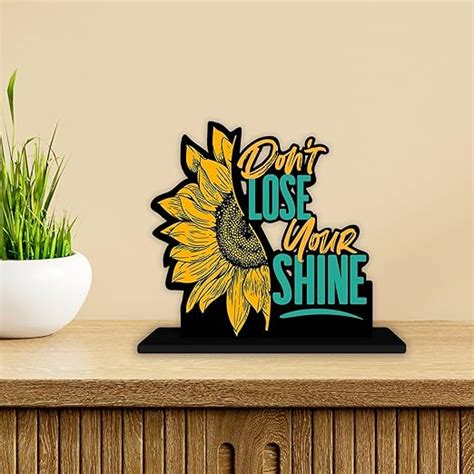 Buy Artvibes Wooden Idols and Figurine Don't Lose Your Shine Positive ...
