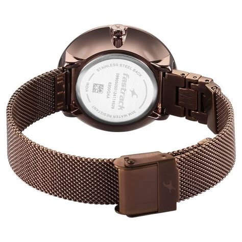 Buy Online Fastrack Fleek Quartz Analog Brown Dial Stainless Steel ...