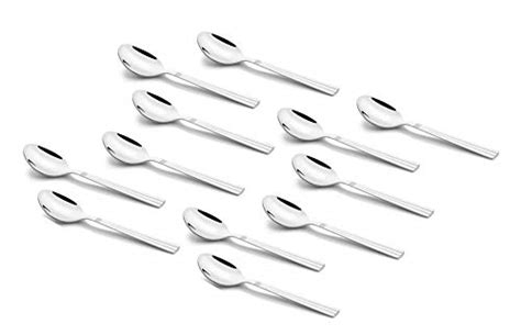 Buy Shapes Stainless Steel Koko Rainbow Tea Spoon, Standard, Silver, 12 ...