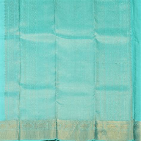 Hayagrivas Handloom Black Kanjivaram Silk Saree with Sky Blue border K ...