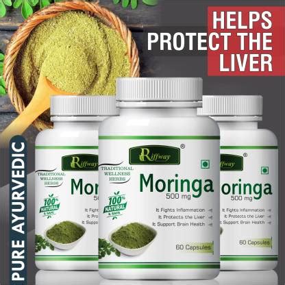 Riffway Moringa Ayurvedic Solution | Moringa Capsule For Purify Liver ...
