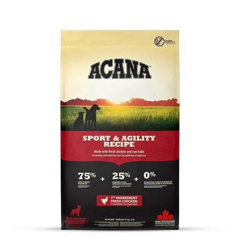 Acana Sports & Agility Adult Grain Free Dry Dog Food - All Breeds - 11 ...