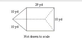 Find the volume of the given prism. round to the nearest tenth if ...