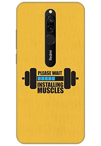 AMEZ Please Wait Installing Muscles Printed Back Cover Phone Case for ...