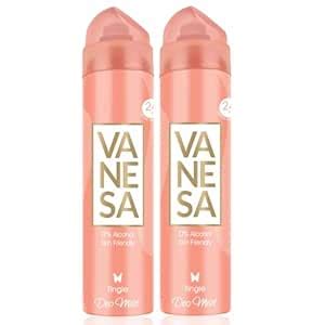 Buy VANESA Tingle Deodorant Body Mist For Women - 150ML Each (Pack of 2 ...
