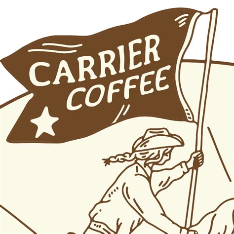 Carrier Coffee Cart stickers | Sticker Mule India