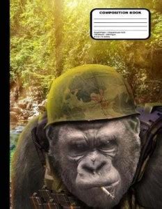 Gorilla Soldier Composition Notebook - Graph Paper - 200 Pages / 100 ...