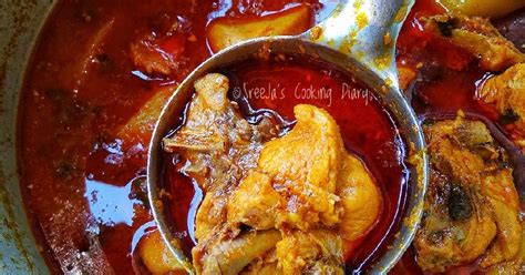 Subhasree Santra দ্বারা প্রেশার কুকারে চিকেন কারি (Pressure Cooker ...