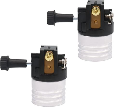 3-Way Lamp Socket Replacement - Turn Switch Knob, UL Listed, Low-Medium ...