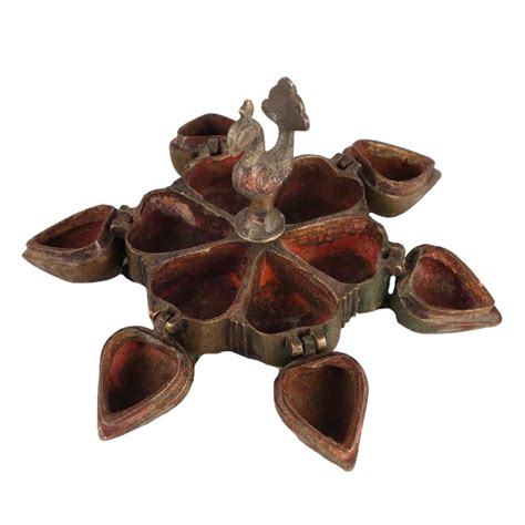PeacockÂ Indian Six Compartment Tikka Box