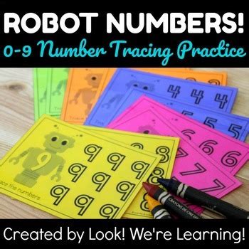 Robot Numbers Worksheet 的图像结果