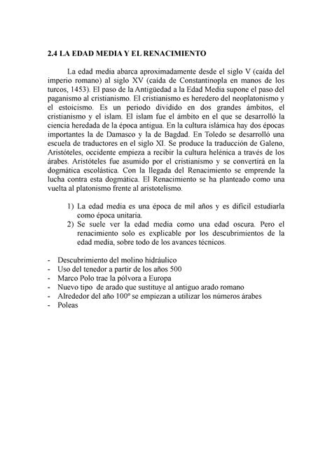 TEMA 2.4 Psicología - Lecture notes hbbjnk - 2 LA EDAD MEDIA Y EL ...