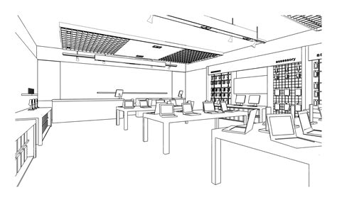 Computer Shop Layout Design Drawing 的图像结果