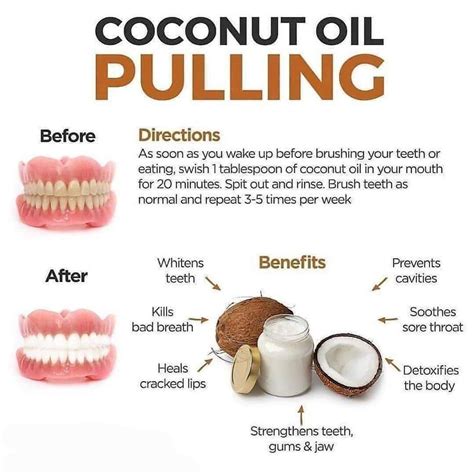 Coconut Oil Pull Before Or After Brushing Teeth at Warren Short blog