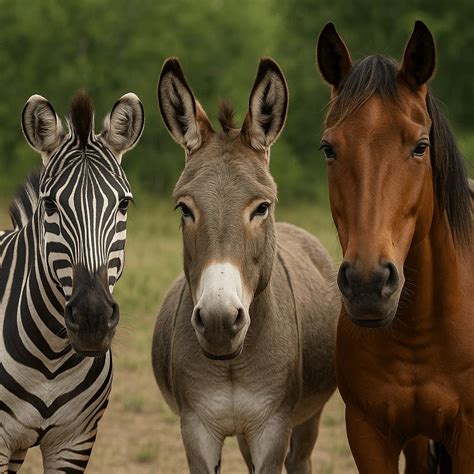 Zebra vs Donkey vs Horse - i Heart Horses