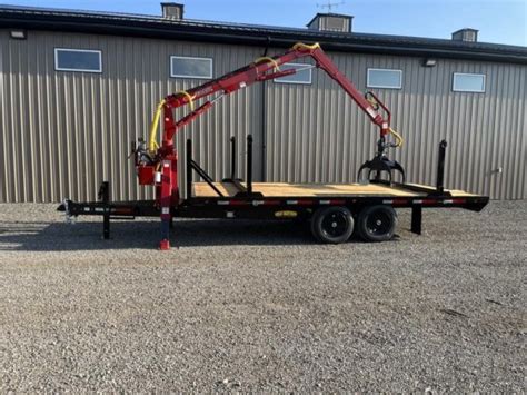 2025 Great Northern 18' Road Legal Log Trailer W/ 170 HDT Loader in ...